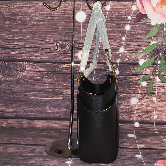 MICHAEL KORS LARGE CHAIN BLACK JET SET TRAVEL - Picture 6 of 8